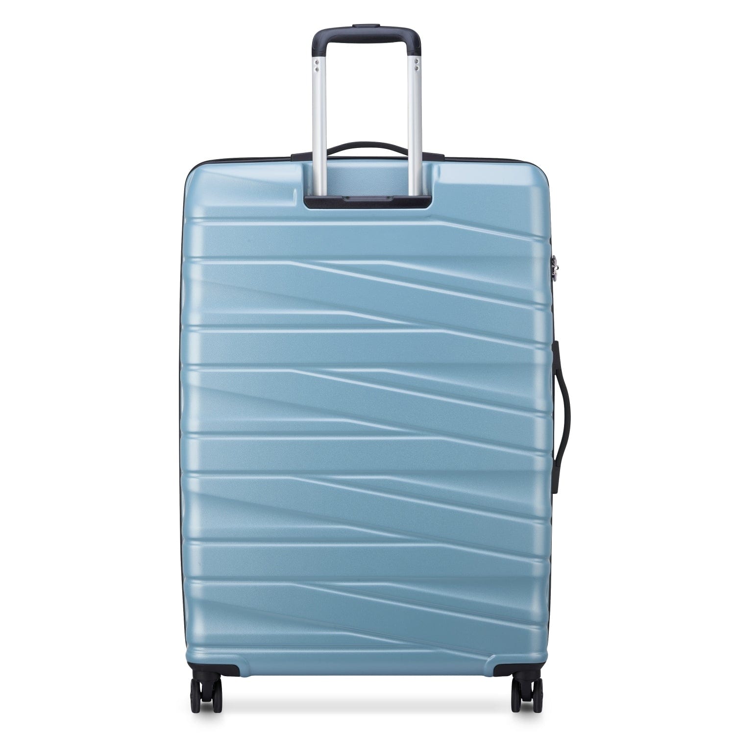 Delsey Tiphanie 55+70+82cm Hardcase 4 Double Wheel Expandable Cabin & Check-In Luggage Trolley Set Aqua + FREE Delsey Agreable Backpack