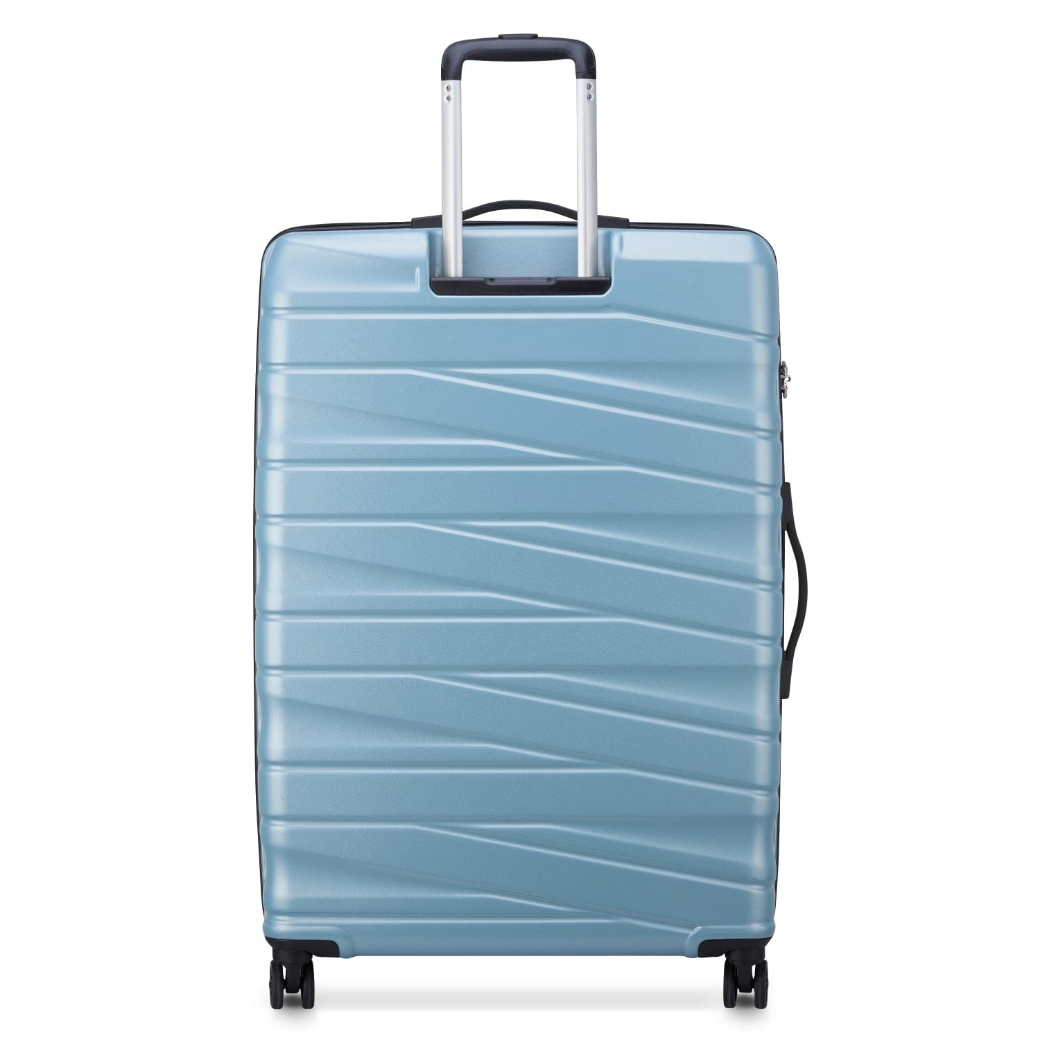 Delsey Paris Tiphanie 55+70+82Cm Hardcase 4 Double Wheel Expandable Cabin & Check-In Luggage Trolley Set Aqua + Free  Agreable Backpack