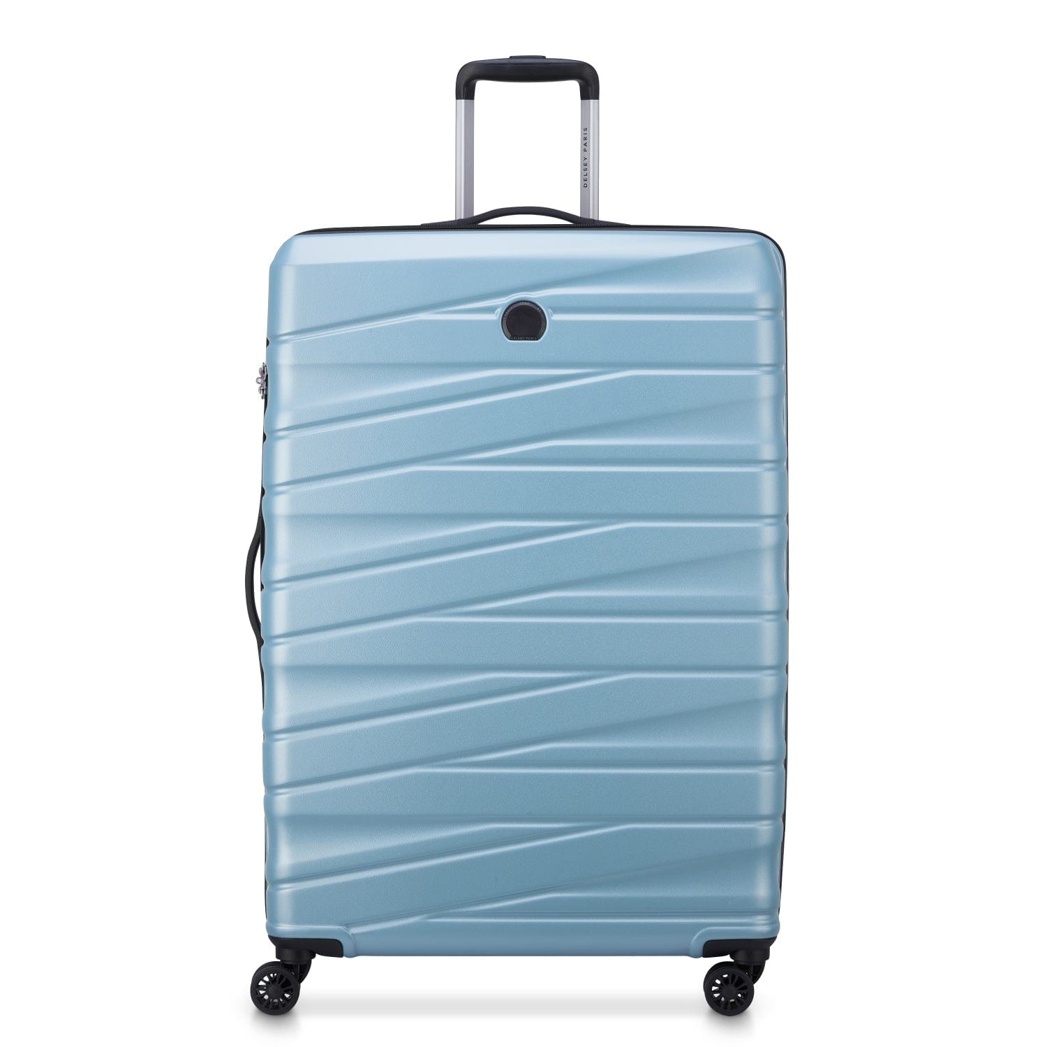 Delsey Paris Tiphanie 55+70+82Cm Hardcase 4 Double Wheel Expandable Cabin & Check-In Luggage Trolley Set Aqua + Free  Agreable Backpack