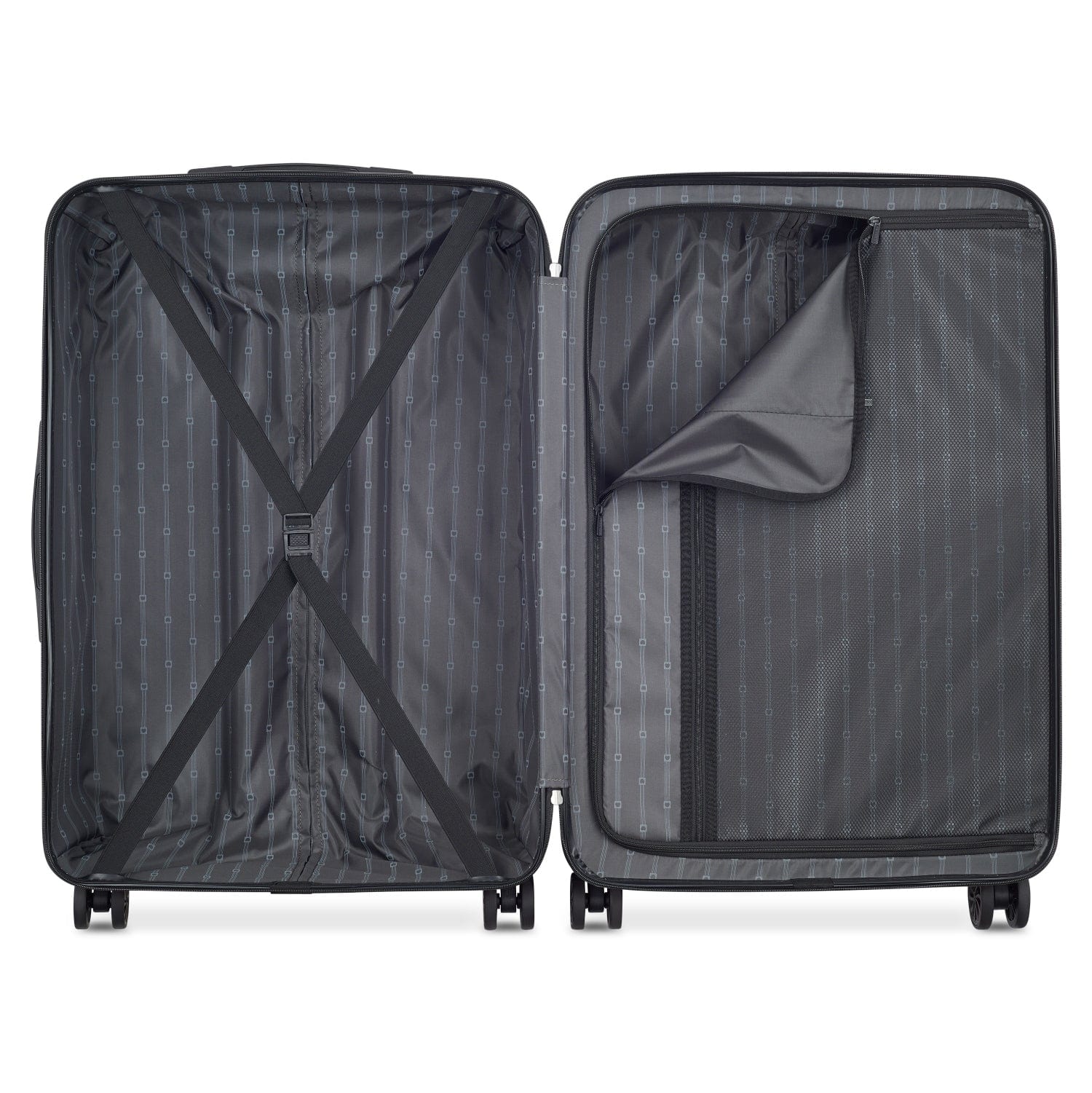 Delsey Paris Ophelie 55+70+82Cm Hardcase 4 Double Wheel Expandable Cabin & Check-In Luggage Trolley Set Glossy Pink + Free  Agreable Backpack