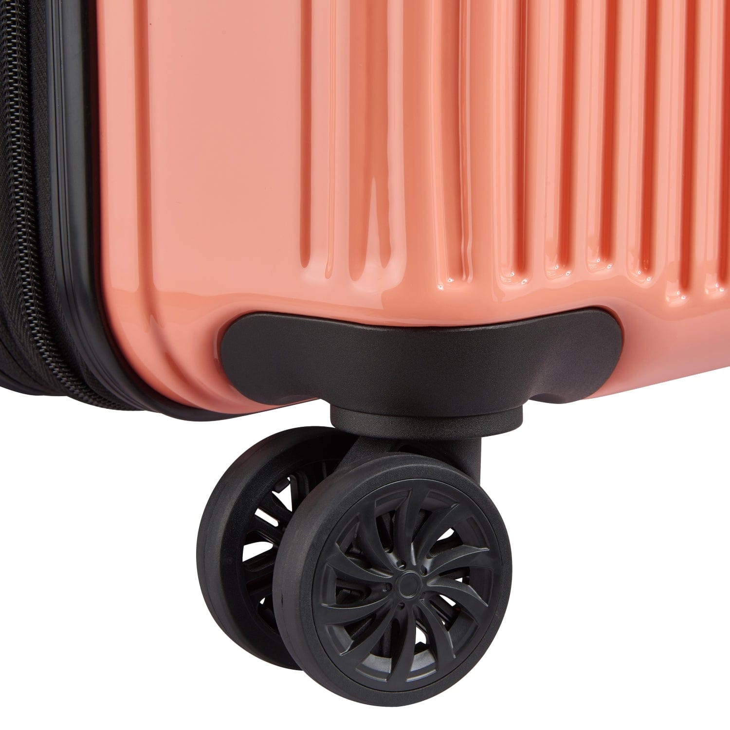 Delsey Paris Ophelie 55+70+82Cm Hardcase 4 Double Wheel Expandable Cabin & Check-In Luggage Trolley Set Glossy Pink + Free  Agreable Backpack