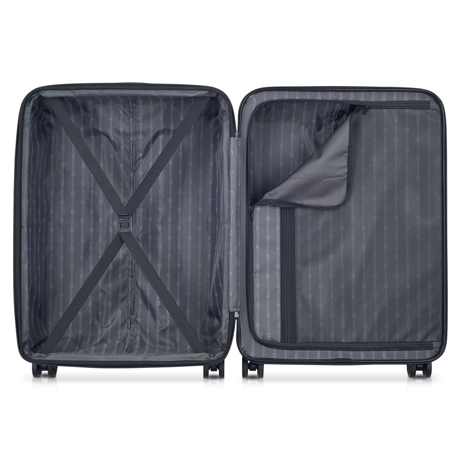 Delsey Paris Ophelie 55+70+82Cm Hardcase 4 Double Wheel Expandable Cabin & Check-In Luggage Trolley Set Glossy Pink + Free  Agreable Backpack