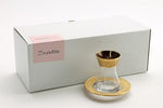 Dimlaj Gold Tea Istikanas & Saucers 6Pc