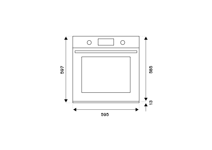 Bertazzoni Modern Series Built-In Gas Oven 60cm