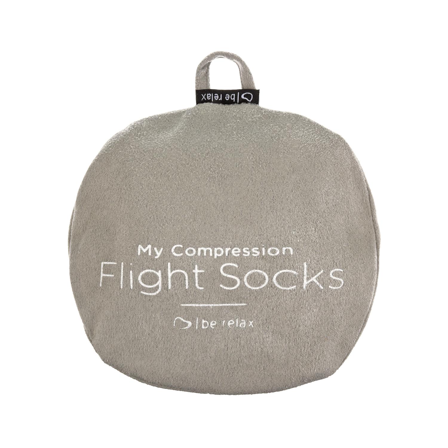 Be Relax My Compression Flight Socks Black  -  L/Xl