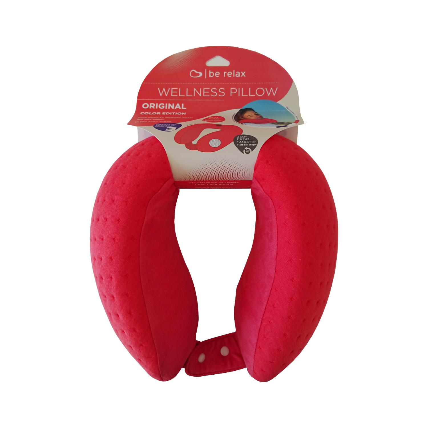 Be Relax My Memory Foam Ultimate Welllness Pillow - Coral