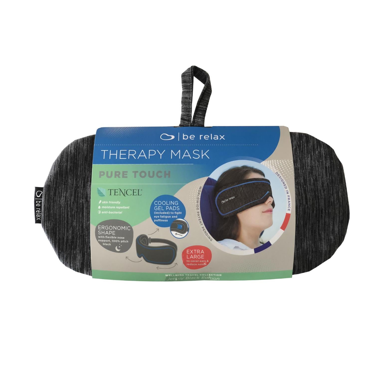 Be Relax Sleep Therapy Wellness Mask -  Black