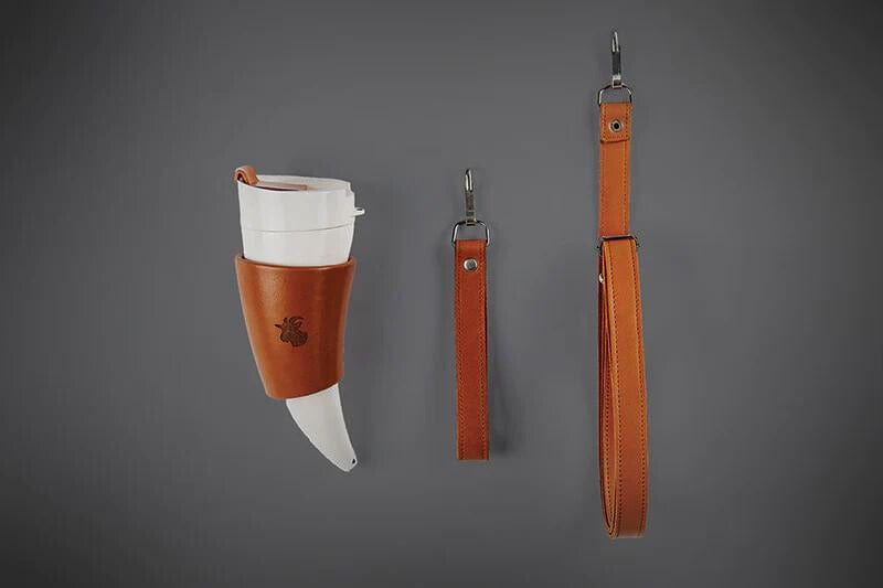 GOAT STORY Mug Brown Faux Leather 470ML