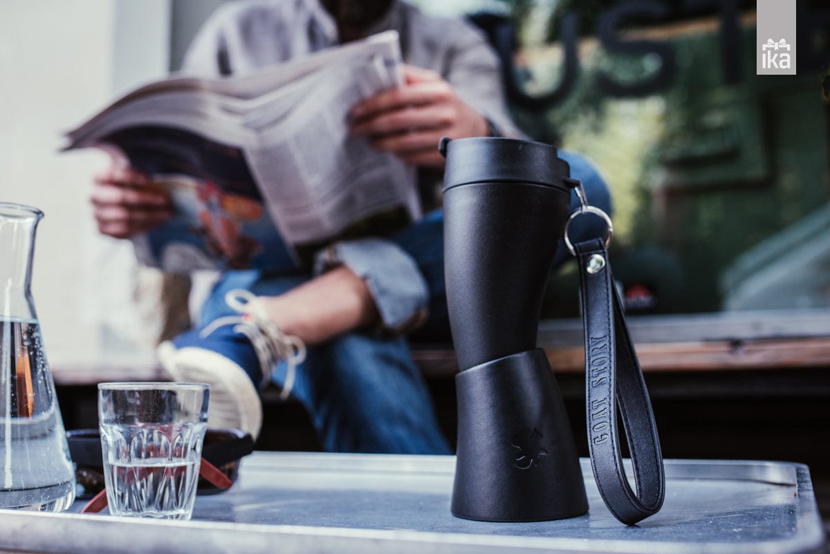 GOAT STORY Mug Black Real Leather 470ML