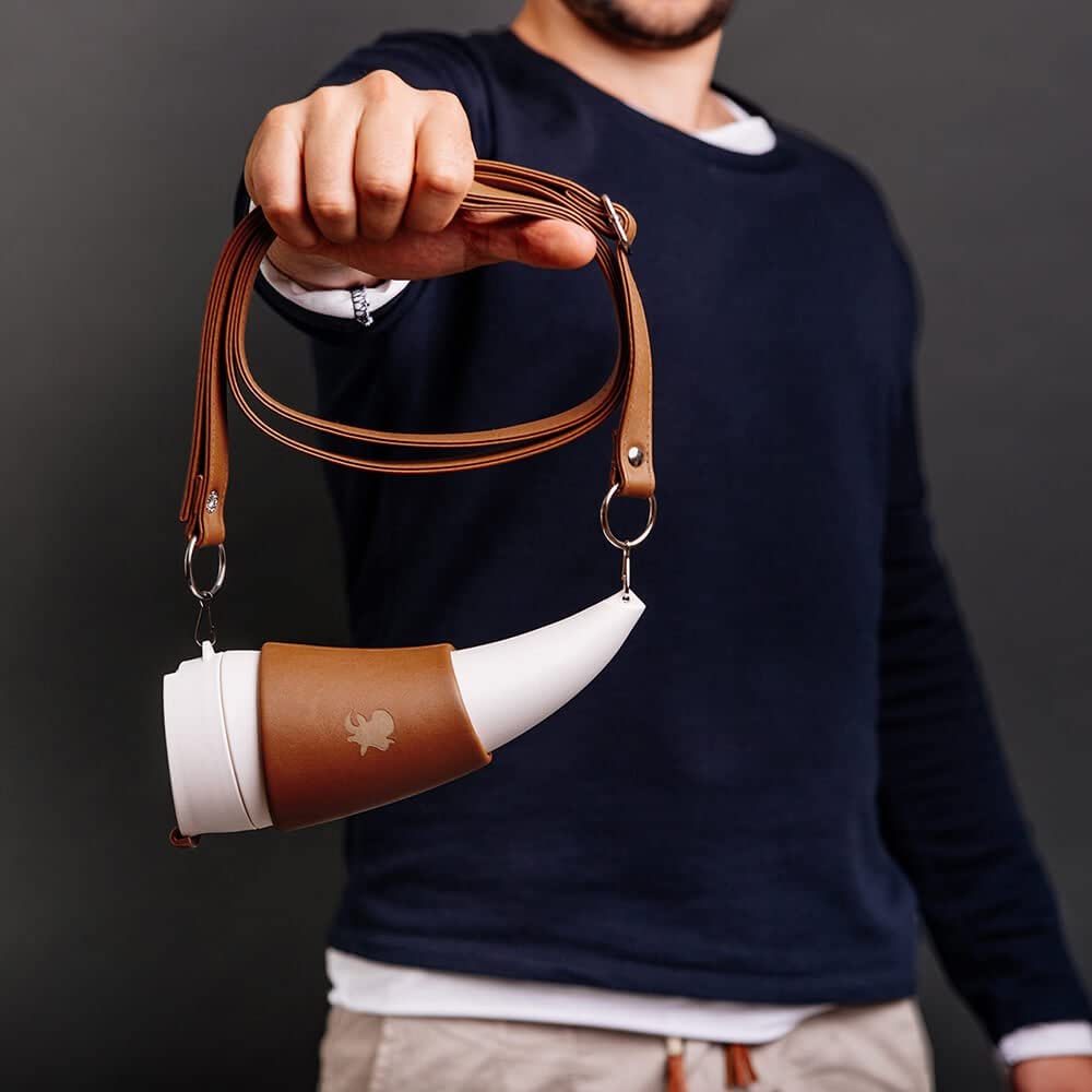 GOAT STORY Mug Brown Faux Leather 350ML