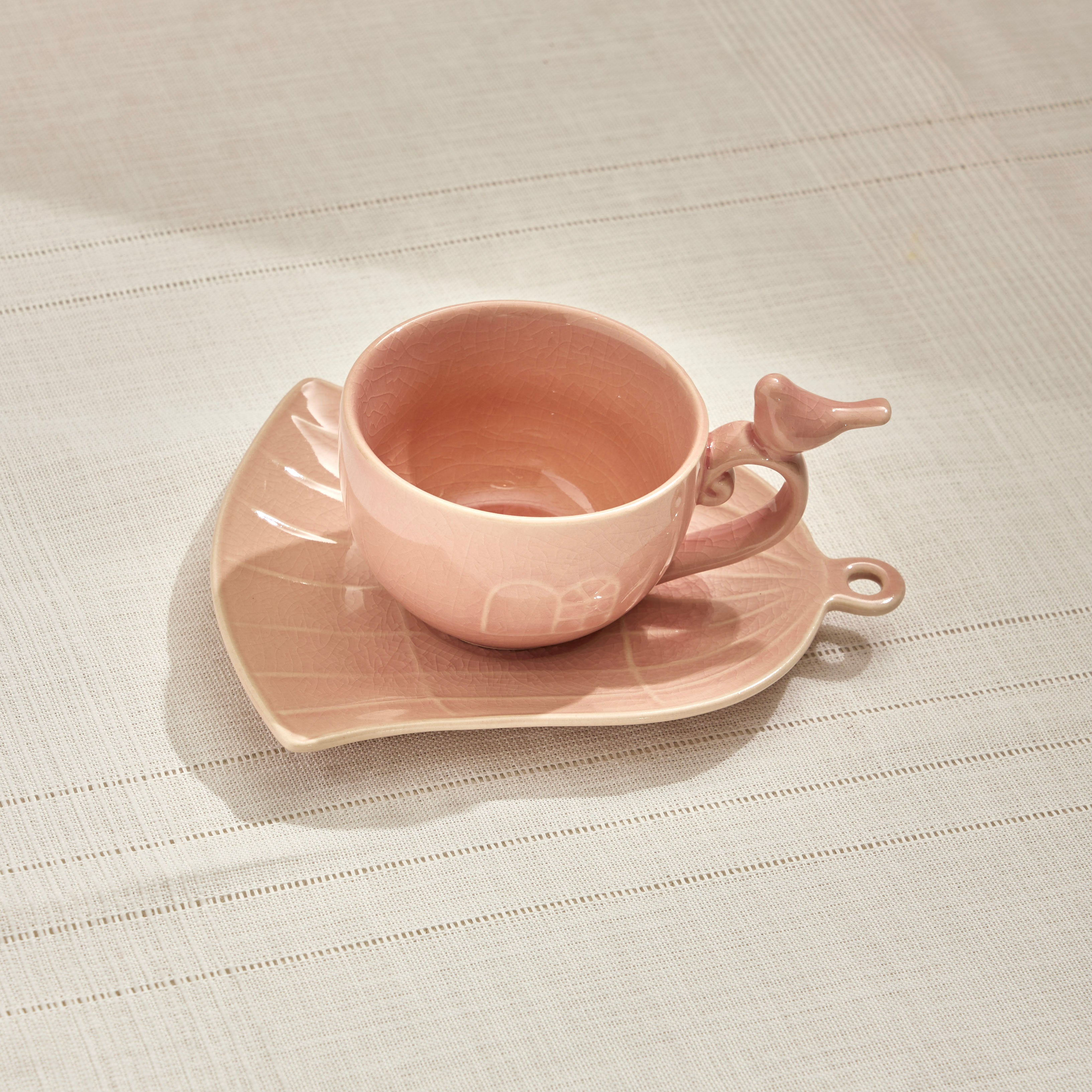 Pasabahce Freedom Ceramic Tea Cup Pink