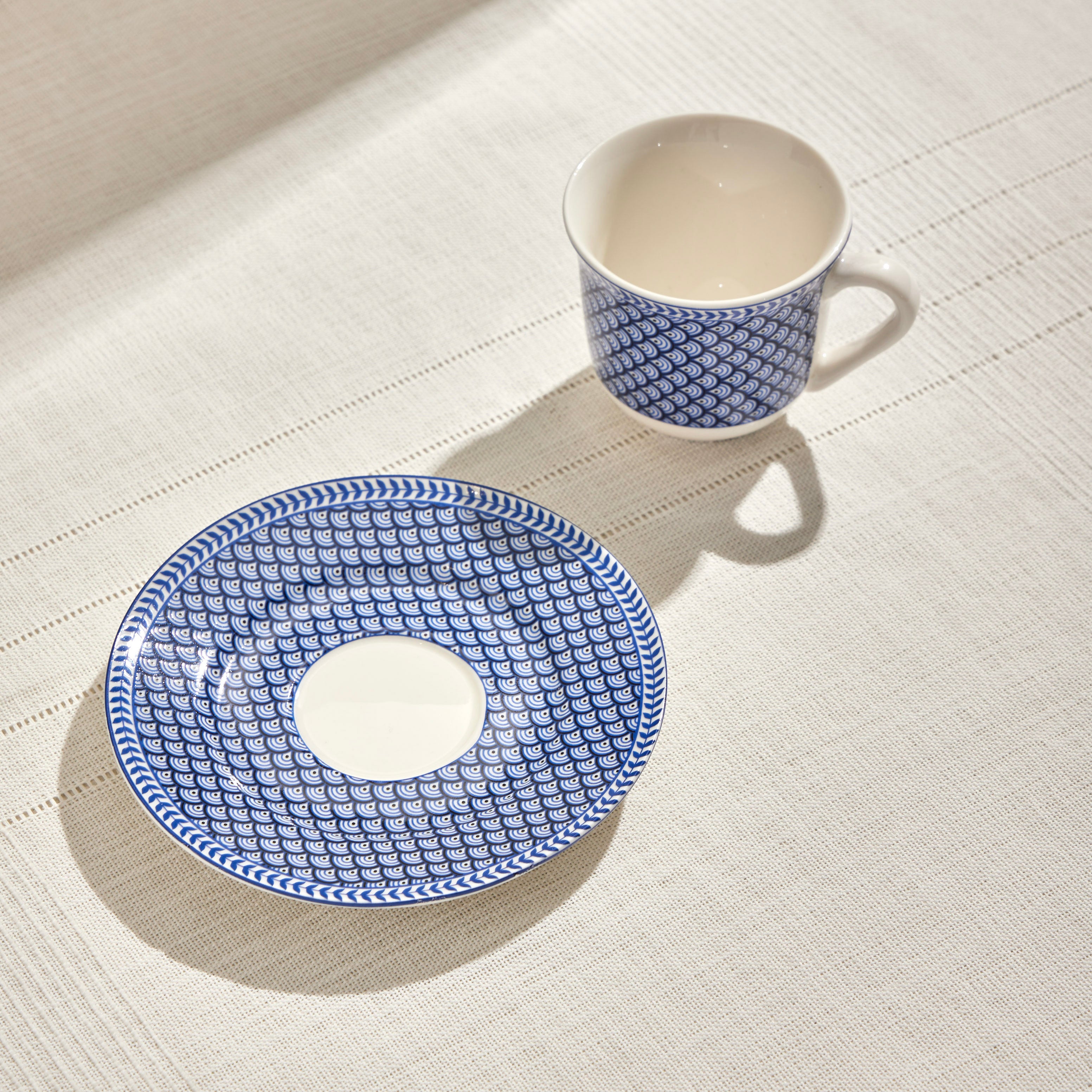 Pasabahce Keyif Porcelain Espresso Cup-Blue
