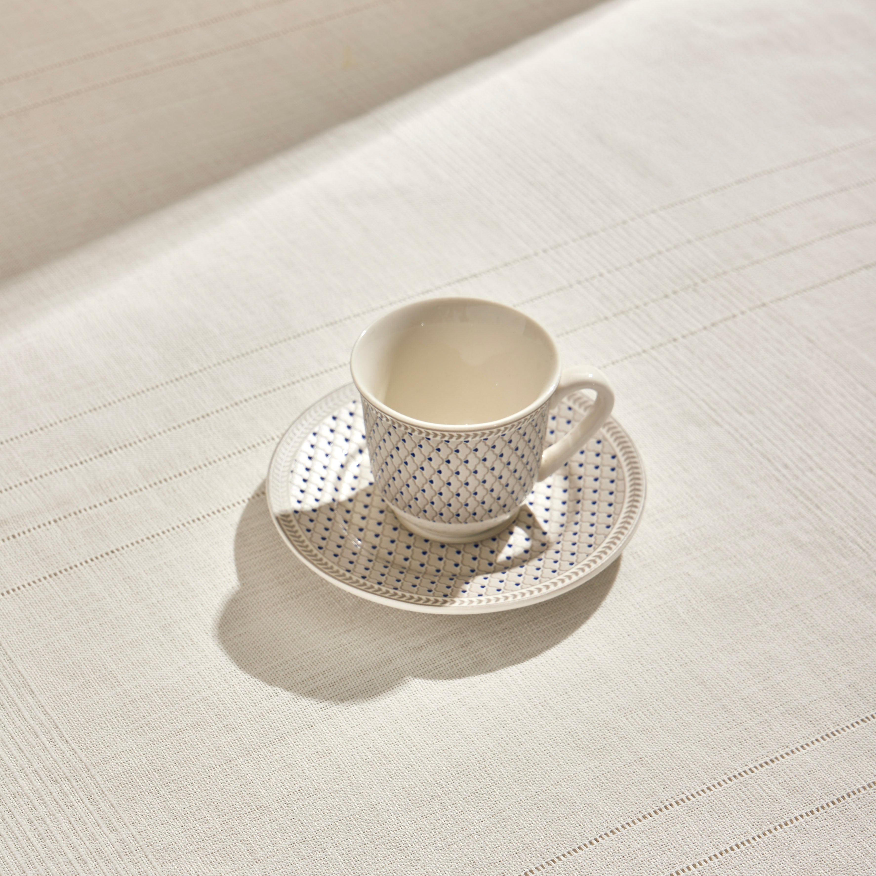 Pasabahce Keyif Porcelain Espresso Cup-Silver