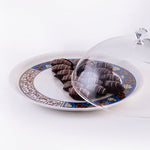 Dimlaj Melange Charger Plate Large Gold & Brown