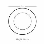 Dimlaj Melange Charger Plate Large Gold & Brown