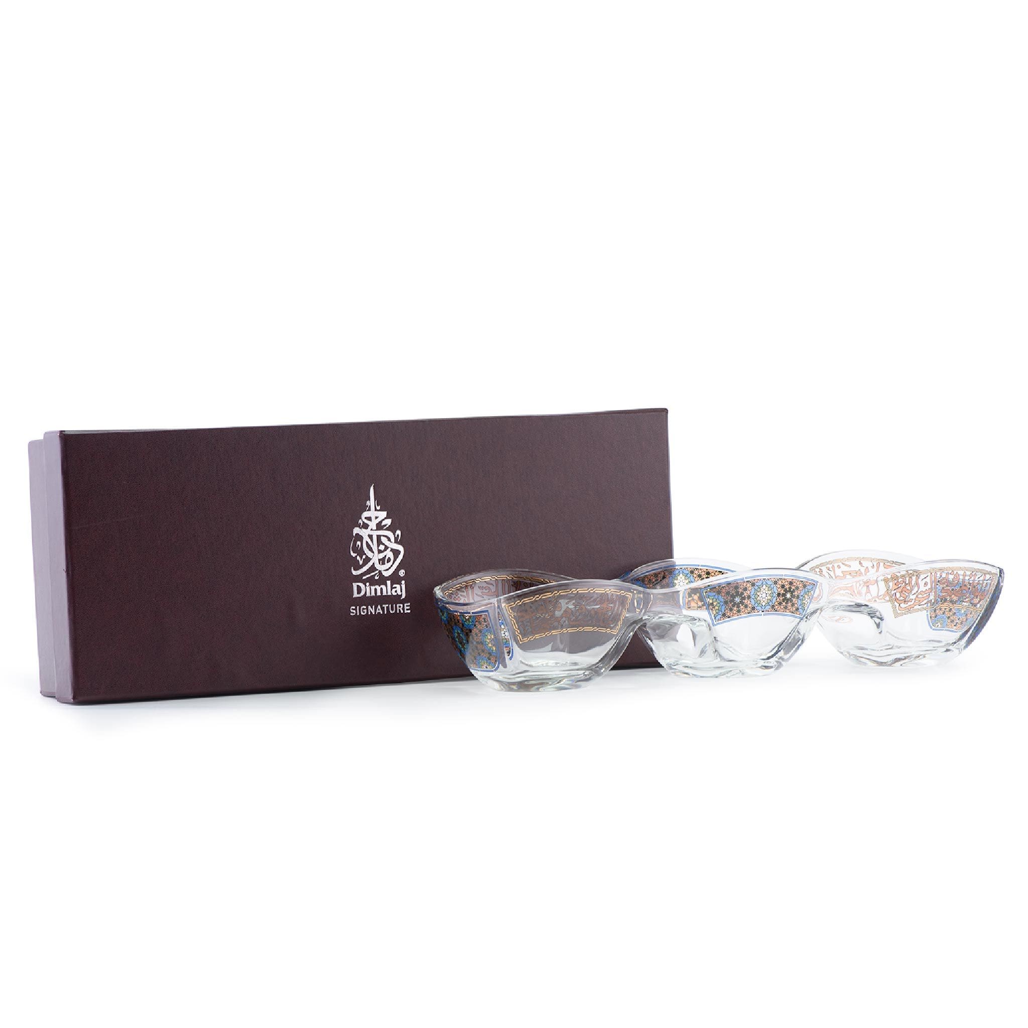 Dimlaj Melange Divider Bowl Large Gold & Brown