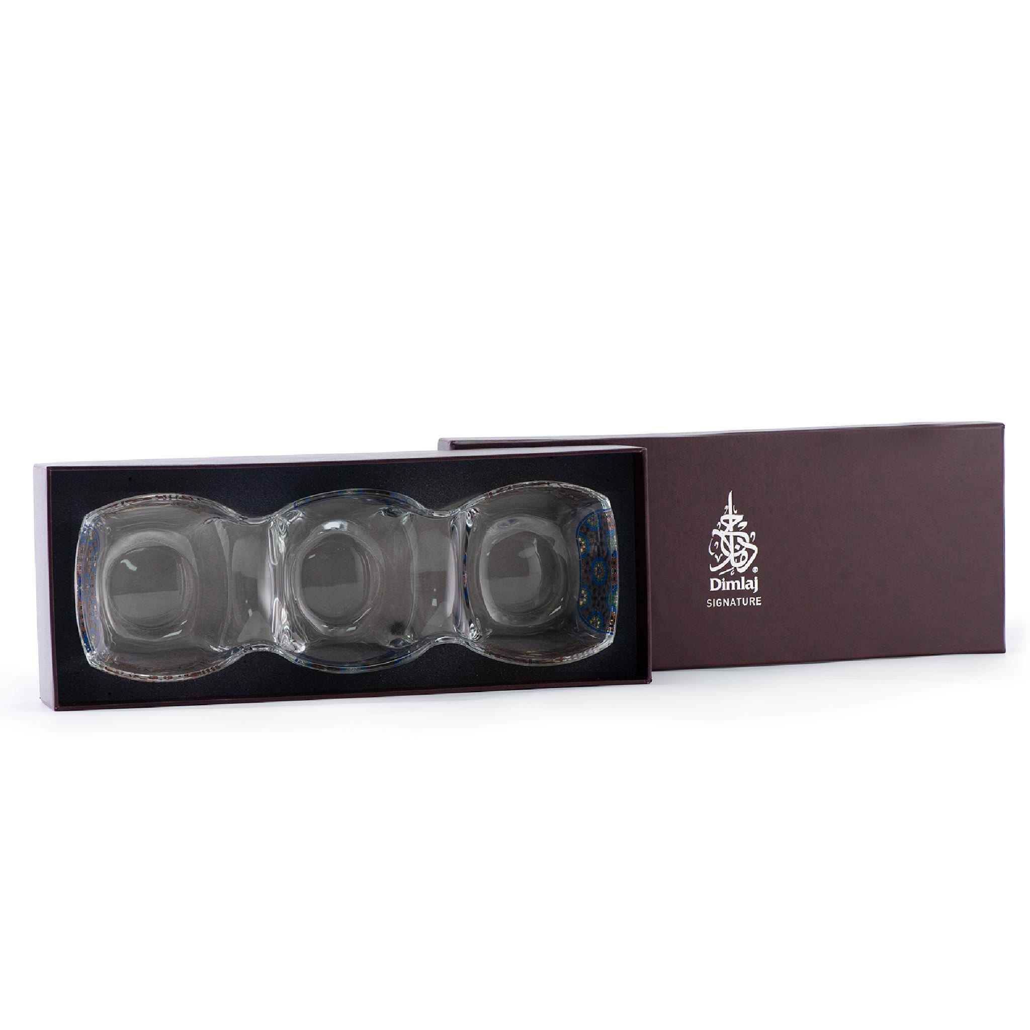 Dimlaj Melange Divider Bowl Large Gold & Brown