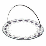 Dimlaj Suroor Serving Tray Large with Handle Platinum