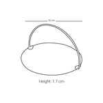 Dimlaj Suroor Serving Tray Large with Handle Platinum