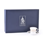 Dimlaj Kareem Tea Cups & Saucers 6Pc Gold