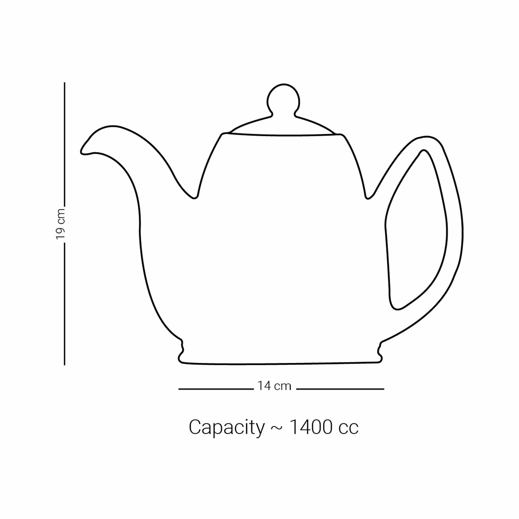 Dimlaj Kareem Large Teapot (Gold)