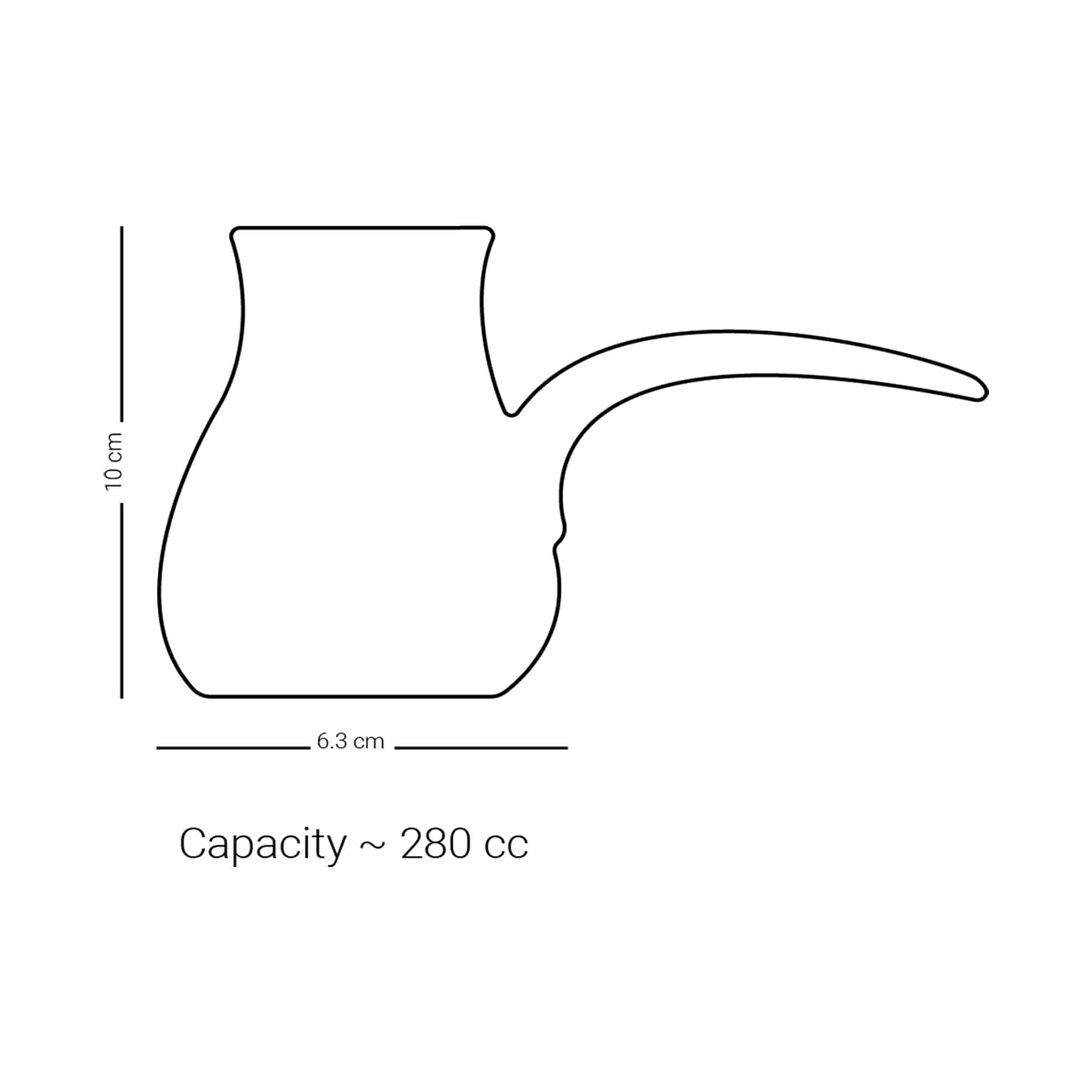 Dimlaj Kareem Small Turkish Coffee Pot (Gold)