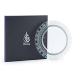 Dimlaj Asala Charger Plate Large Gold & Green