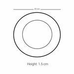 Dimlaj Asala Charger Plate Large Gold & Green