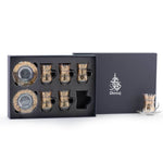 Dimlaj Kareem Tea Istikanas & Saucers 6Pc Gold
