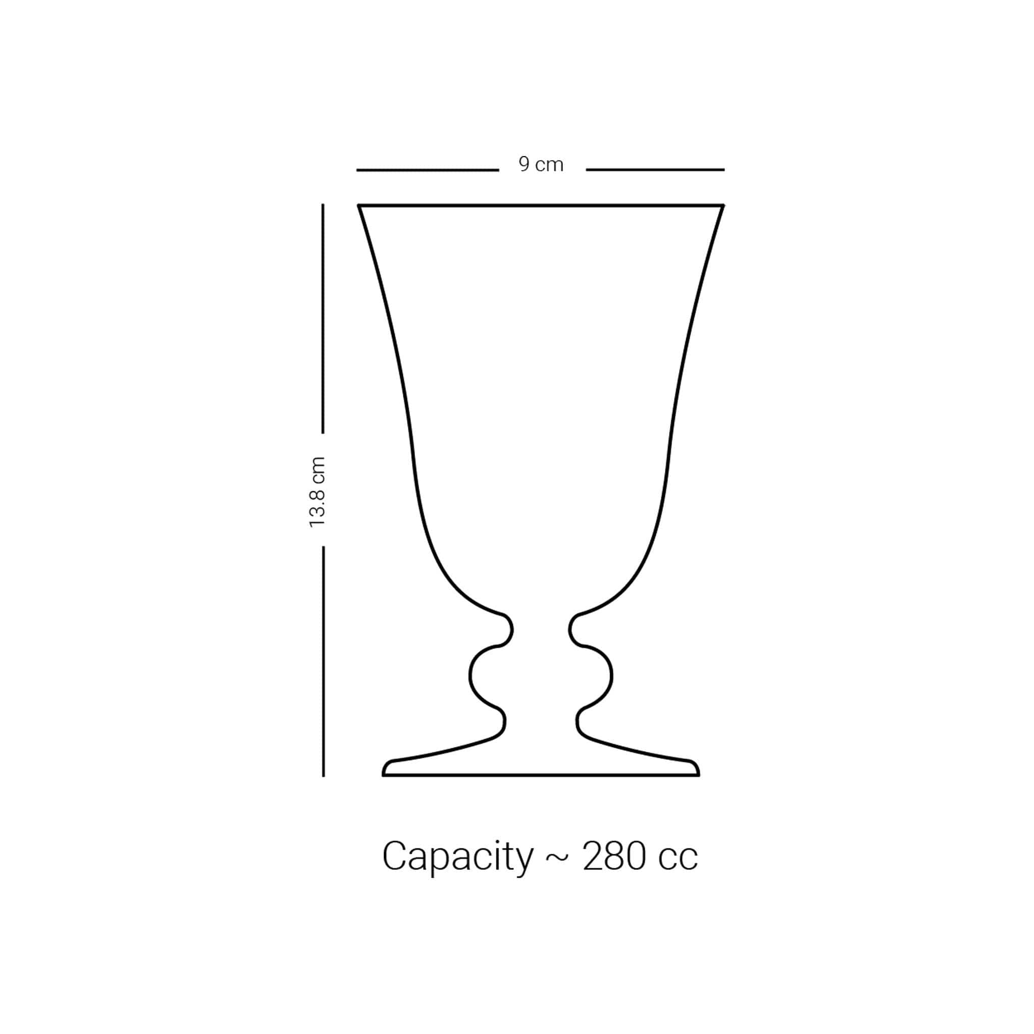 Dimlaj Cordoba Goblet Stems 6Pc Gold & Pink