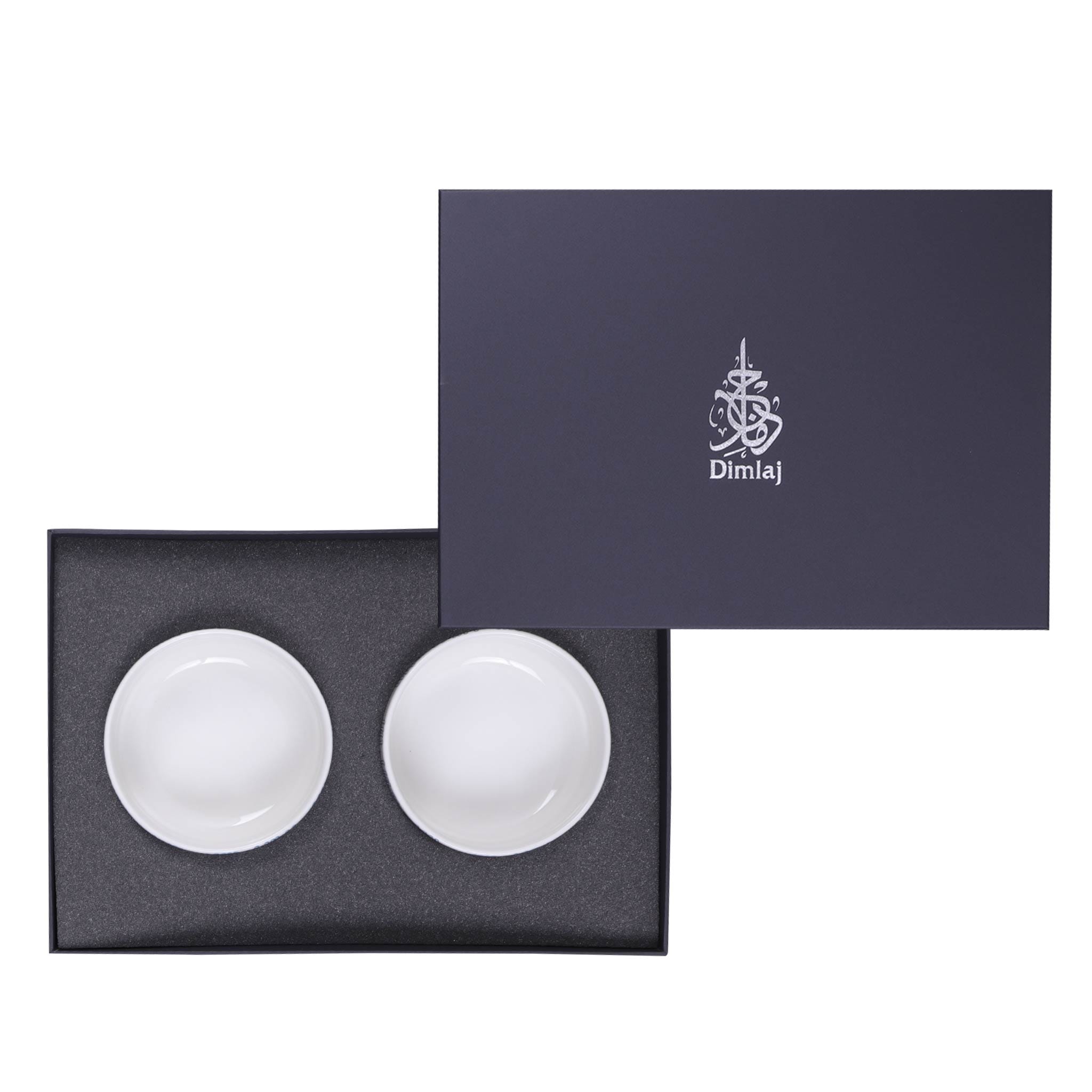 Dimlaj Asala Set of 2 Pcs Serving Bowls (Gold & Green)