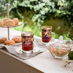 Dimlaj Suroor Tea Cups & Saucers 6Pc Gold