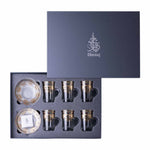 Dimlaj Suroor Tea Cups & Saucers 6Pc Gold