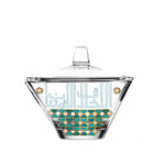 Dimlaj Asala Serving Bowl with Lid Gold & Green