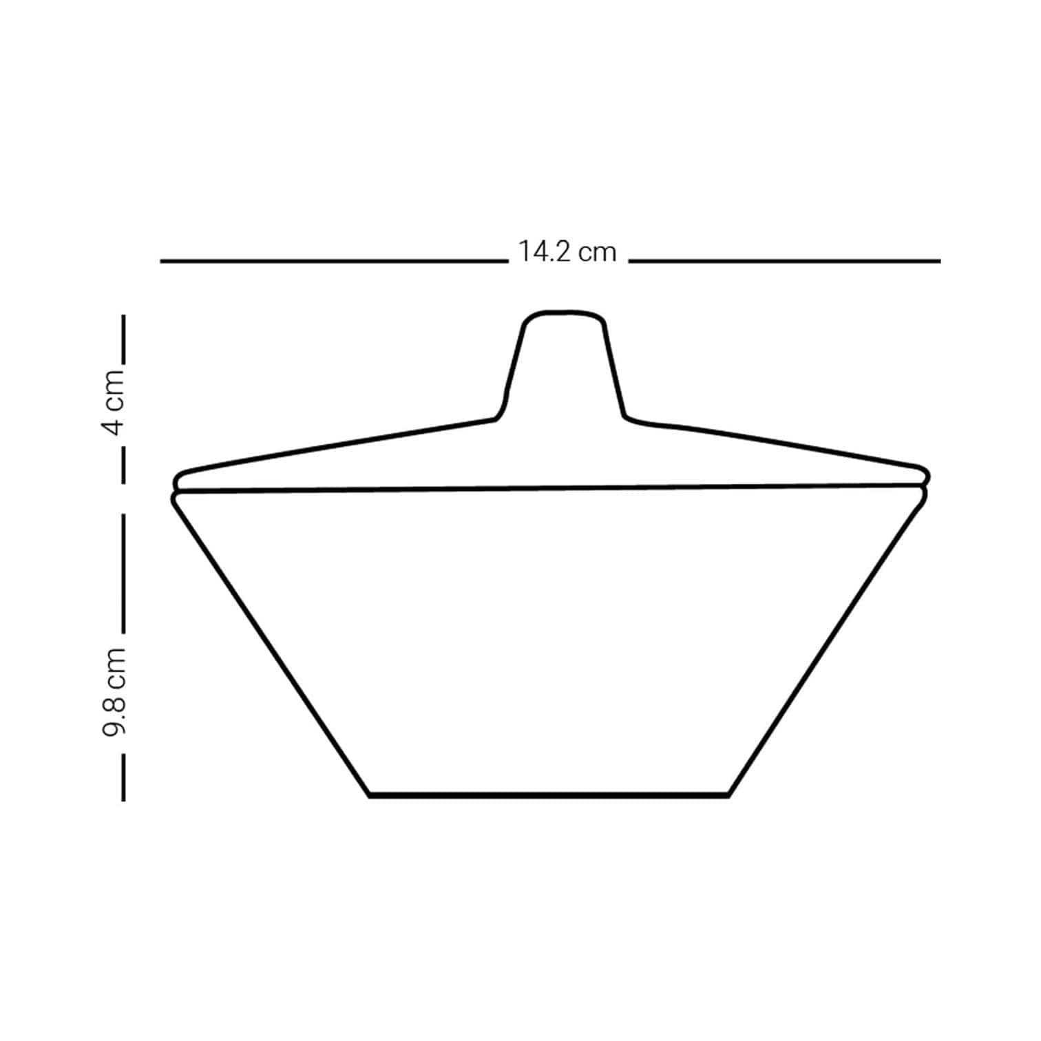 Dimlaj Kareem Serving Bowl with Lid Gold