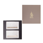 Dimlaj Abraj Rectangle Plates 2Pc Medium Gold