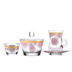 Dimlaj Selena Drinkware 20Pc Gold & Pink