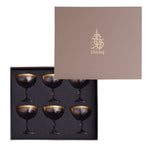 Dimlaj Selena Ice-Cream Cups 6Pc Gold & Pink