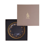 Dimlaj Selena Serving Tray with Handle Gold & Pink