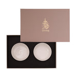 Dimlaj Selena Bowl Set 2Pc Porcelain Gold & Pink