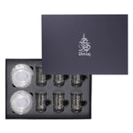 Dimlaj Kareem Tea Cups & Saucers 6Pc Platinum