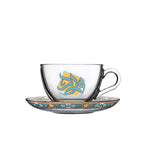 Dimlaj Wurood Espresso Set 6Pc Gold & Green