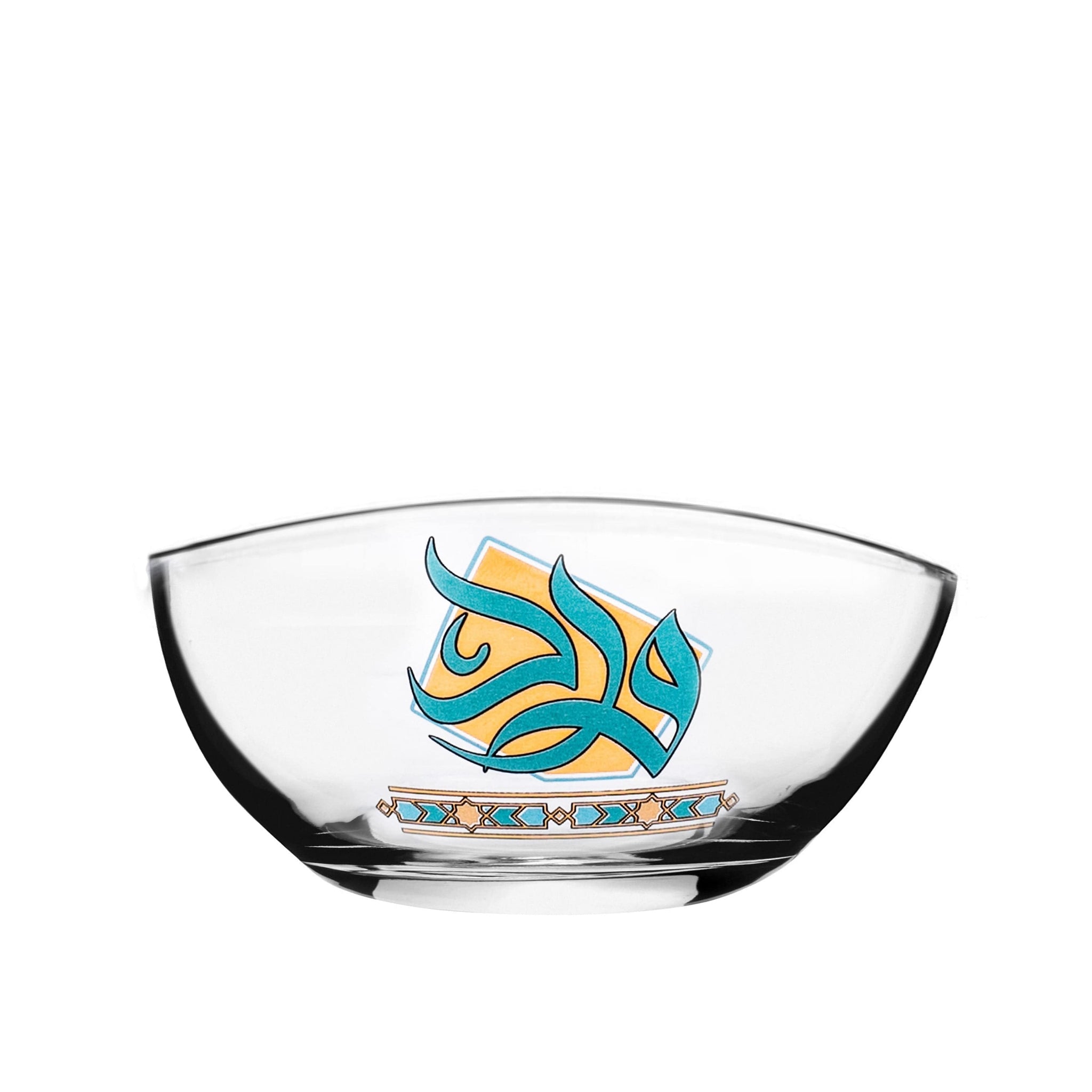 Dimlaj Wurood Serving Bowls 6Pc Gold & Green