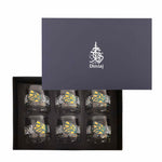 Dimlaj Wurood Tumblers 6Pc Gold & Green