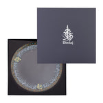 Dimlaj Wurood Serving Tray with Handle Gold & Green