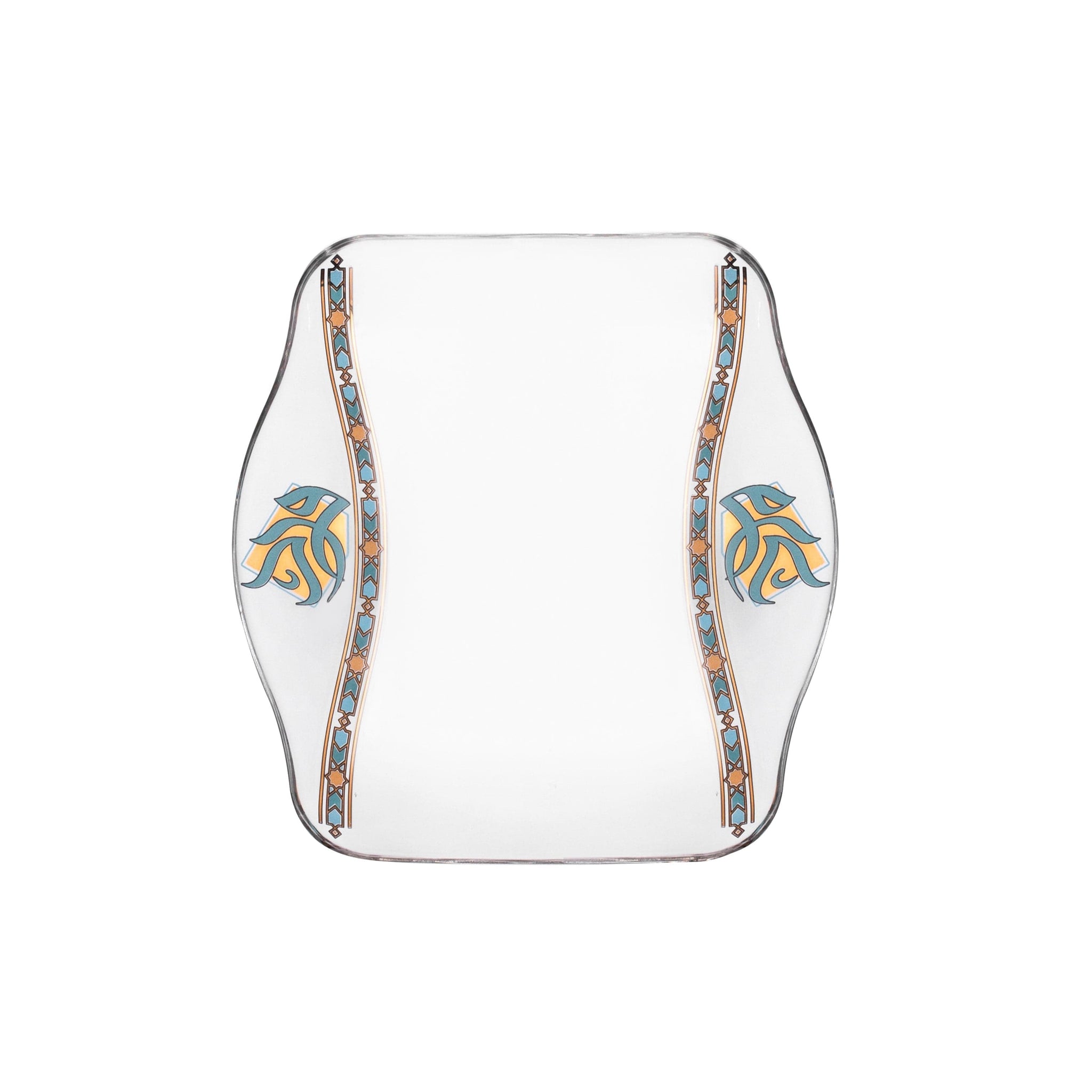 Dimlaj Wurood Plates 6Pc Gold & Green