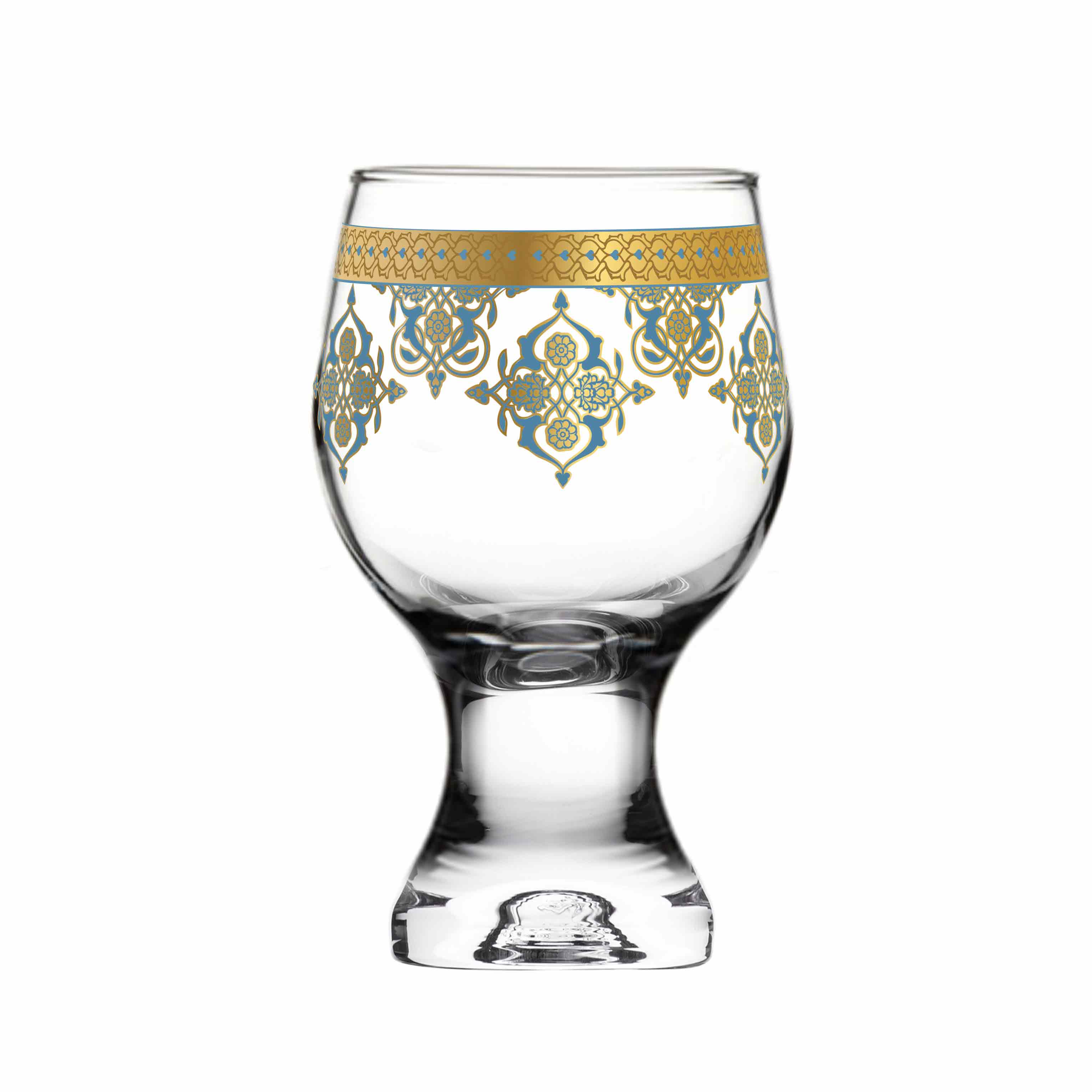 Dimlaj Rayhan Goblet Stems 6Pc Gold