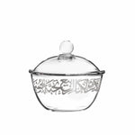 Dimlaj Kareem Serving Bowl with Lid Platinum