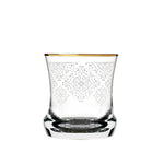 Dimlaj Perla Short Tumblers 6Pc Crystal Gold