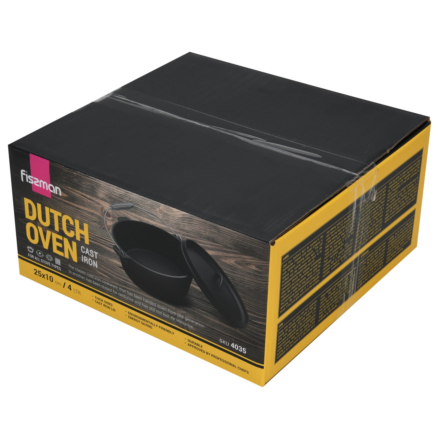 Fissman Dutch Oven 4 Liters With Cast Iron Lid